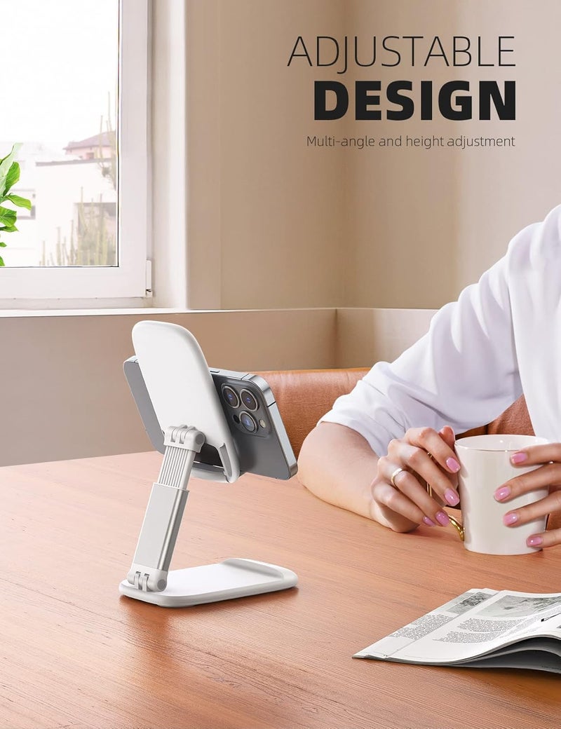 Lamicall White Cellphone Stand, Xmax Gift for Men Women Mother Father Girls Boys Coworkers, Desk Accessories, Telephone Stands, Workspace Organizersf, Gifts for Christmas - Image 2